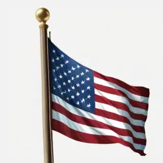 american flag waving png