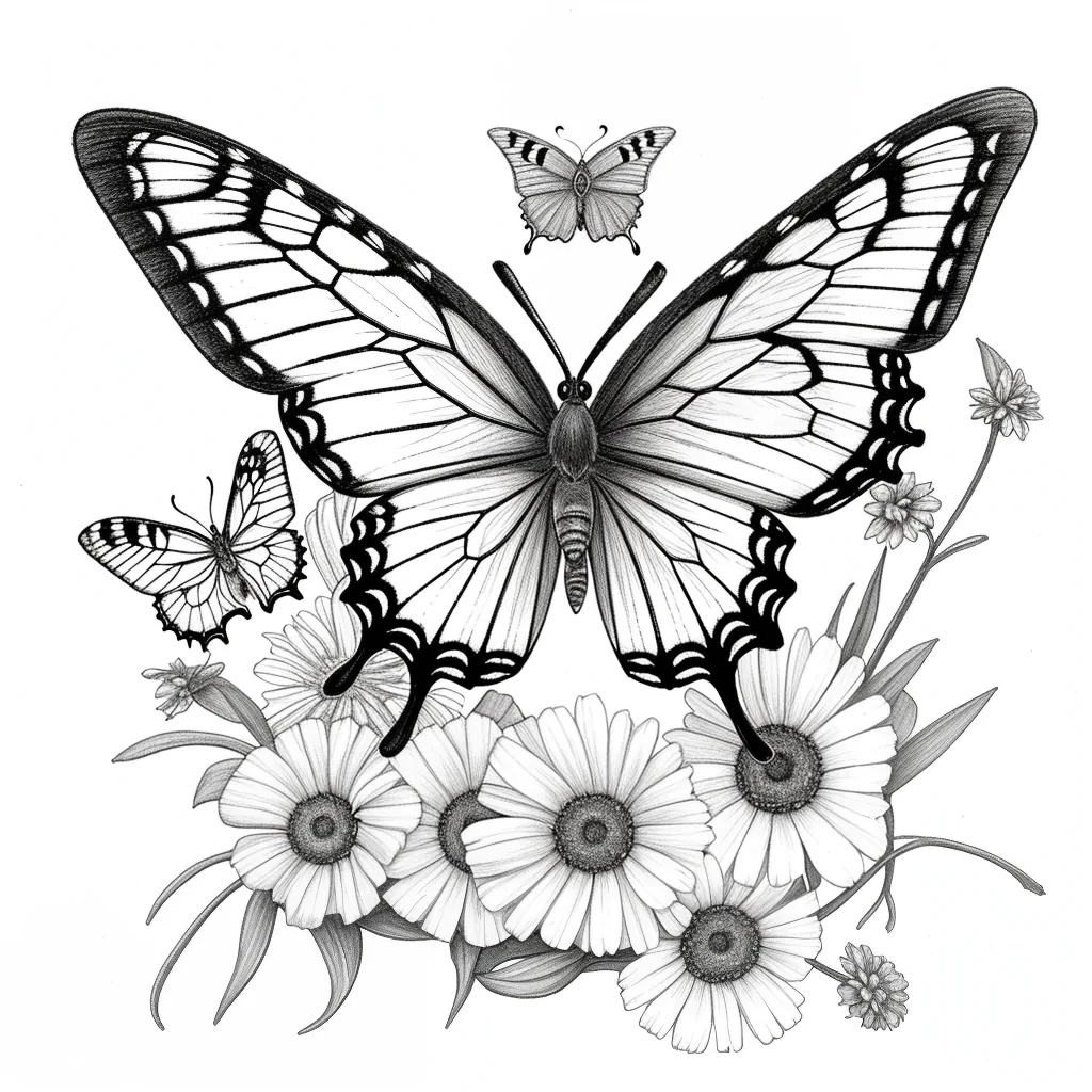 butterly drawing