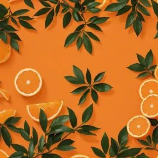 orange background aesthetic