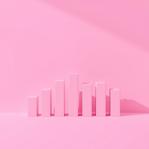 Create a high-resolution image of a simple, minimalist bar graph design with varying heights, using a clean, monochromatic color palette, captured with a DSLR camera at f/8, ISO 100, 1/250s, straight-on view, with natural lighting and soft shadows for depth.