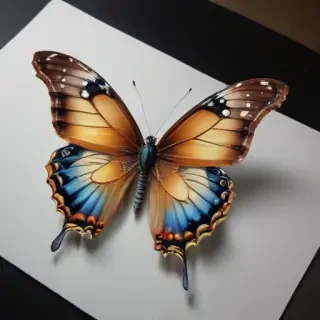 drawing butterfly