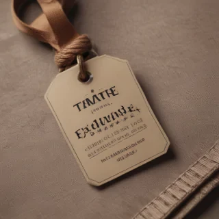 clothing tag mockup