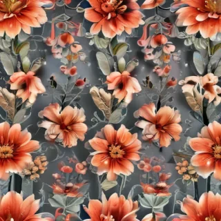 transparent flower outline