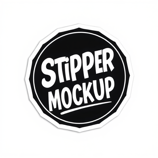 sticker mockup