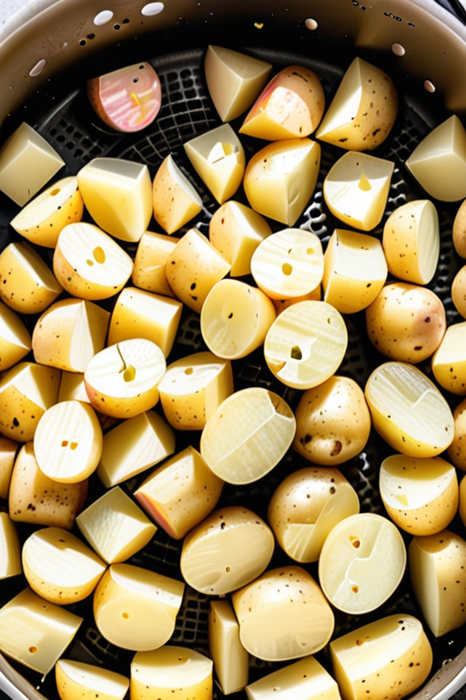 how to air fry diced potatoes