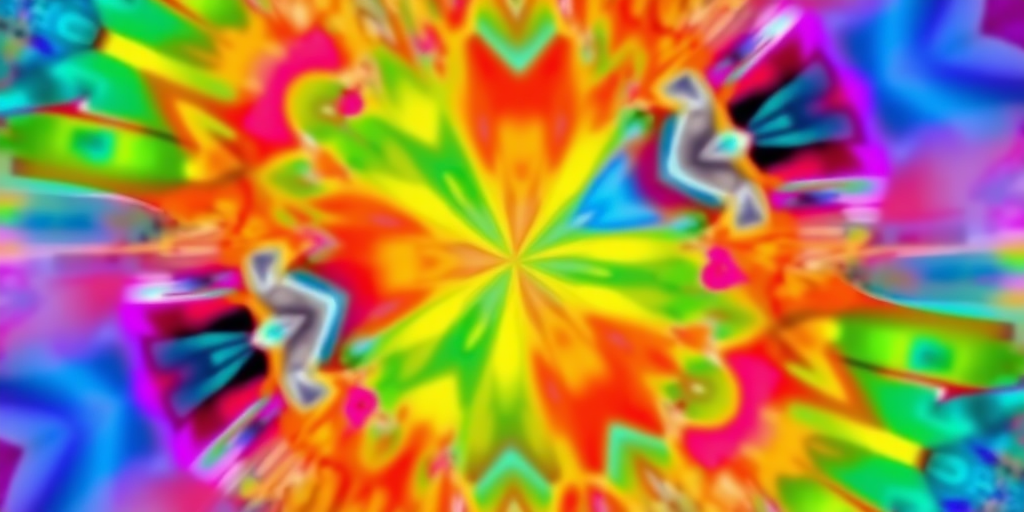 Generate a high-resolution abstract design with vibrant colors and shapes, using a DSLR camera at f/2.8 aperture, ISO 100, 1/60 sec shutter speed, shot from a top-down view, in macro style photography.