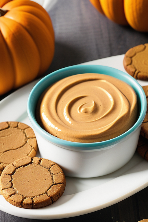 ginger snap cookies with pumpkin dip