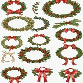 christmas wreath clip art