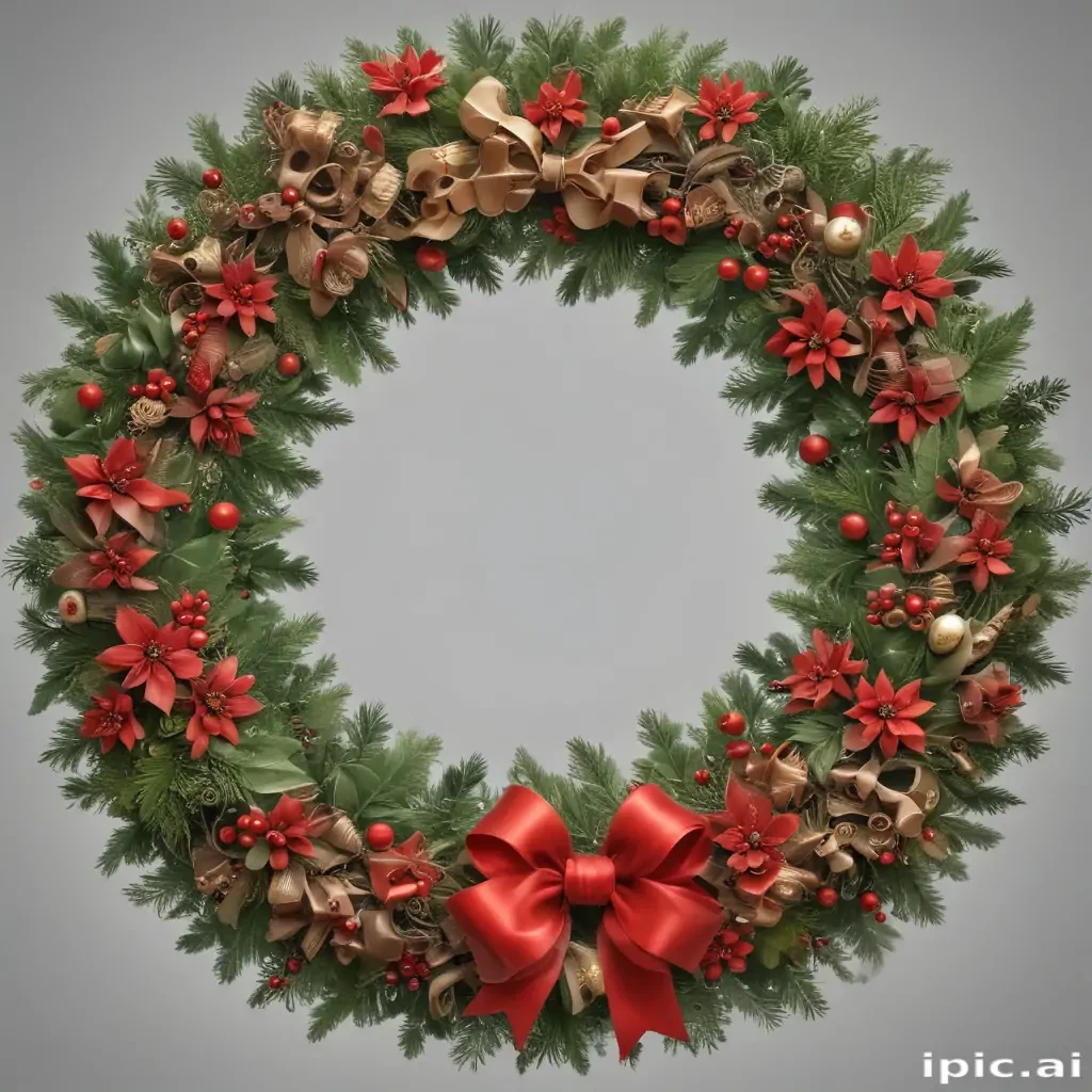 christmas wreath clip art