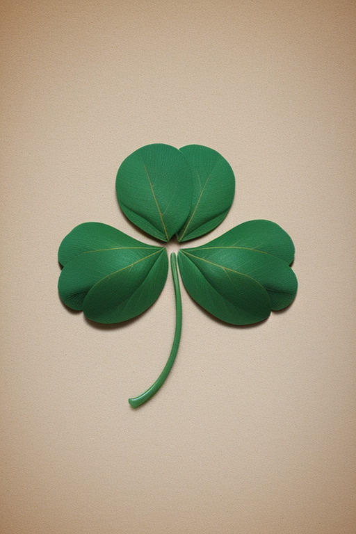 template of four leaf clover