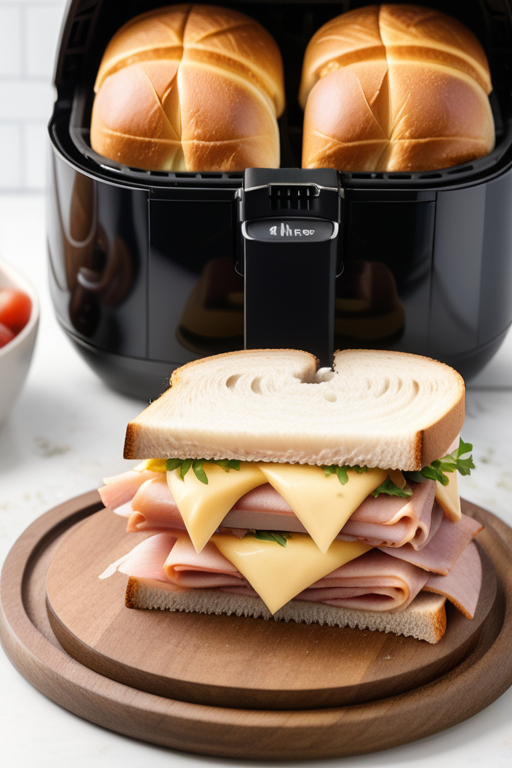 air fryer ham and cheese sandwich