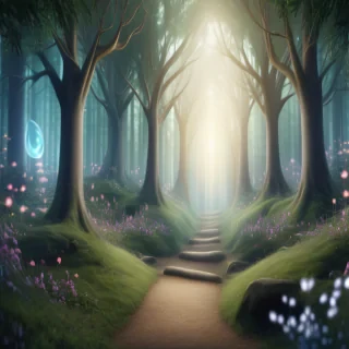 enchanted forest background