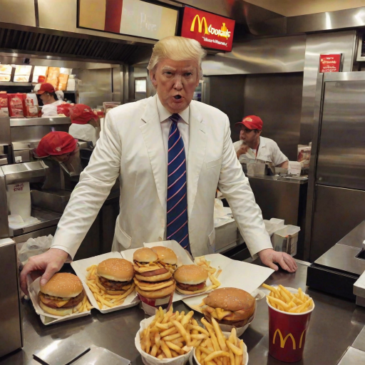 donald trump working at mcdonalds