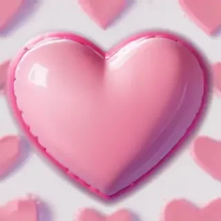 pink heart clipart