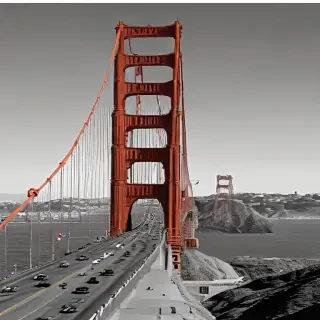 clipart golden gate bridge