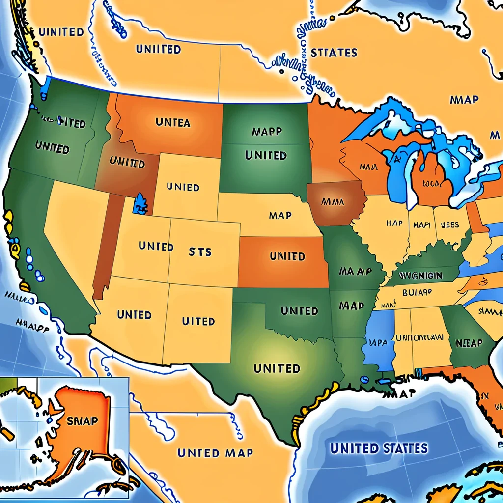 united states map