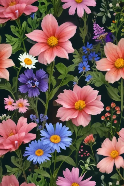 wildflowers transparent background