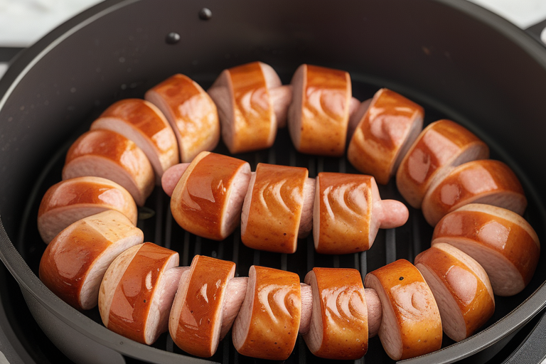 how to air fry chicken sausage