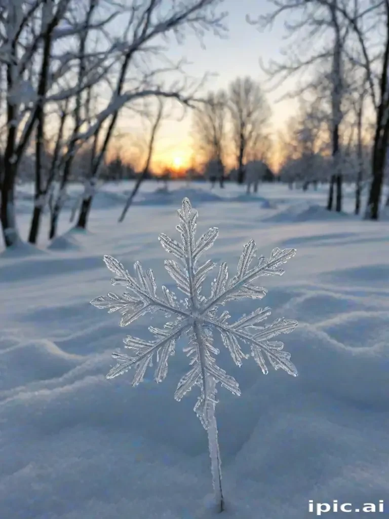 transparent snow
