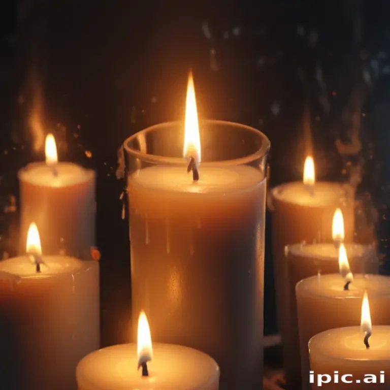 candle drawing