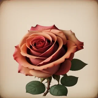 vintage rose illustration