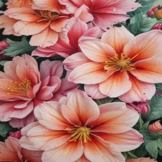 flower color drawings