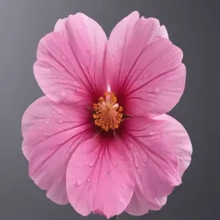 pink flower transparent background