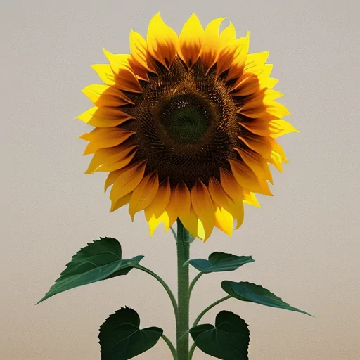 sunflower outline