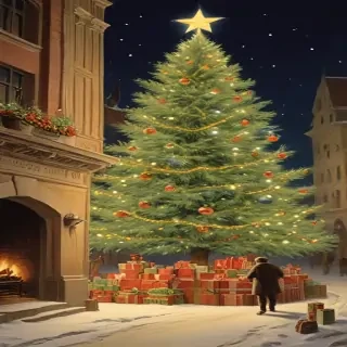 vintage christmas illustration