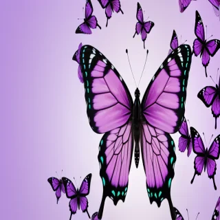 purple wallpapers butterfly