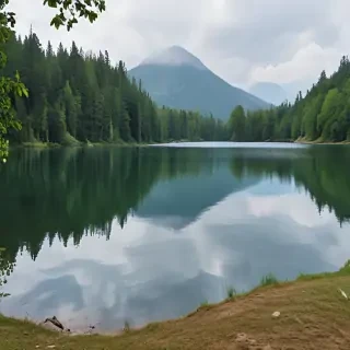 background lake