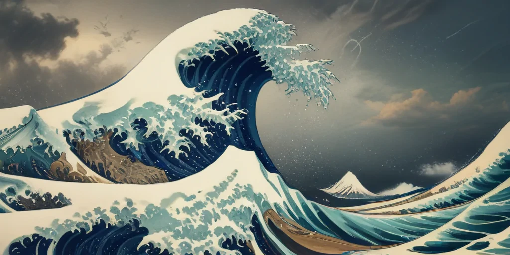 the great wave wallpaper