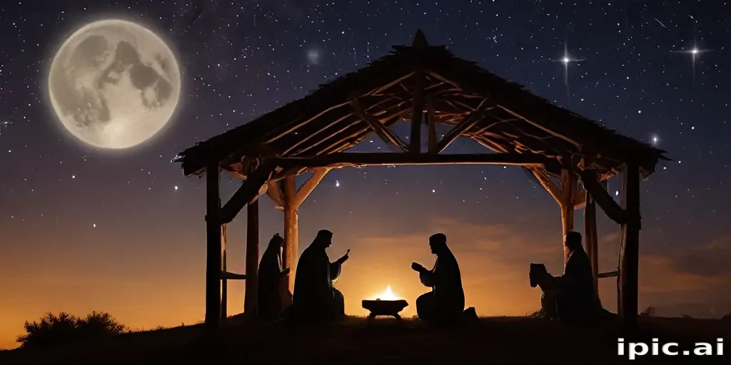 free nativity scene background images