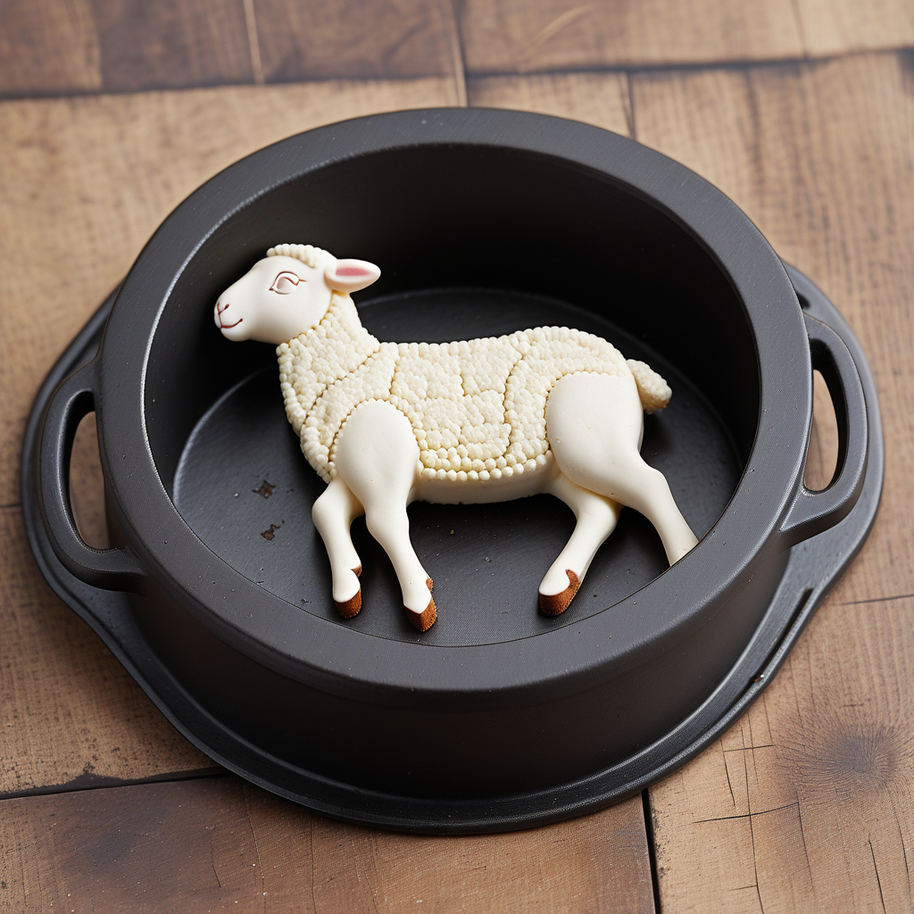 lamb cake cast iron mold