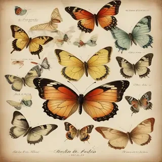 vintage butterfly illustration