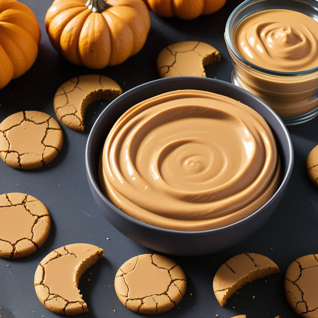 ginger snap cookies with pumpkin dip