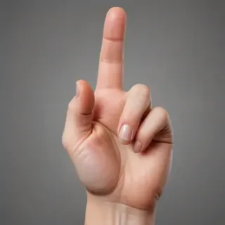 finger point png