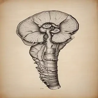 fossil drawing