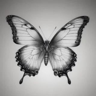 drawing of a butterfly