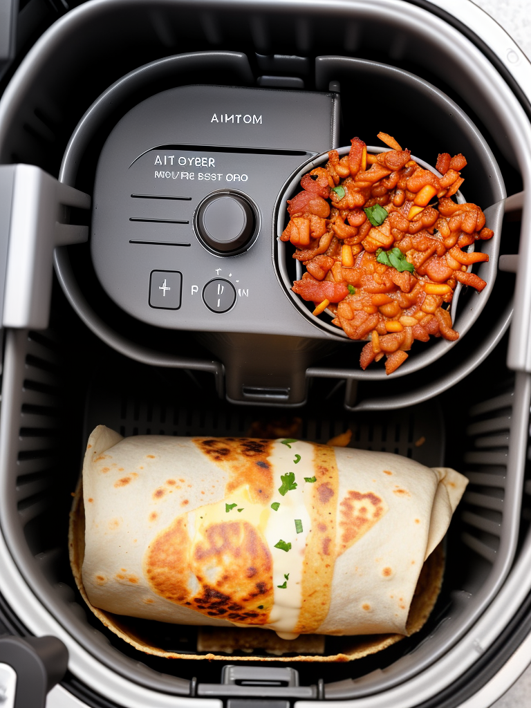 how to reheat burrito in air fryer