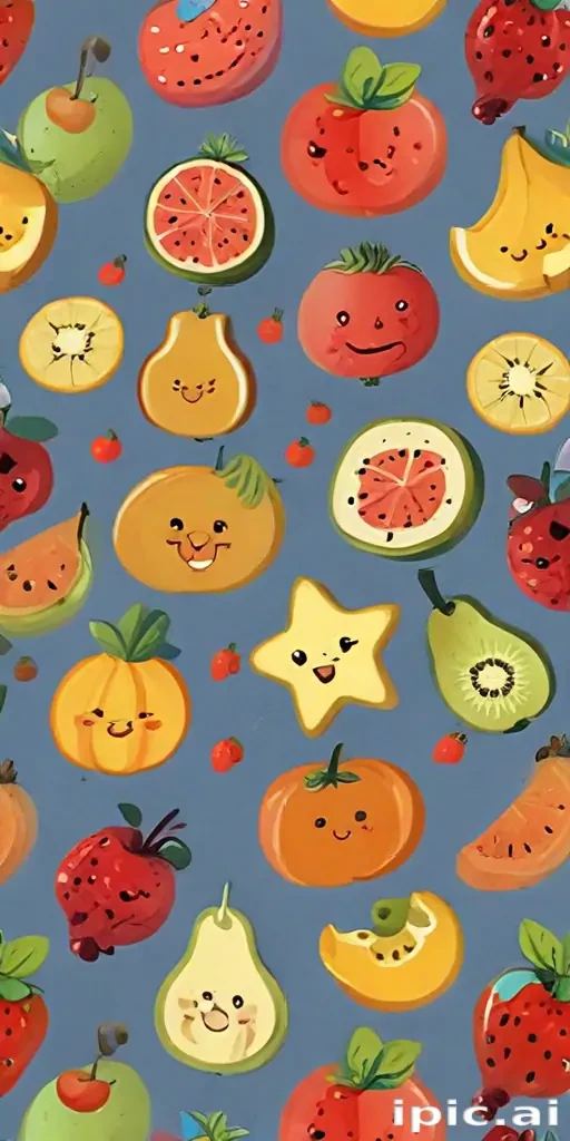 cartoon fruit