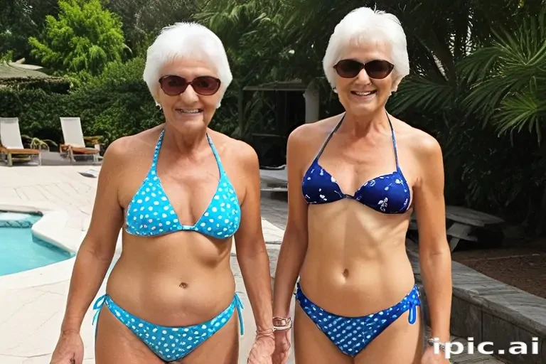 grandma in bikini