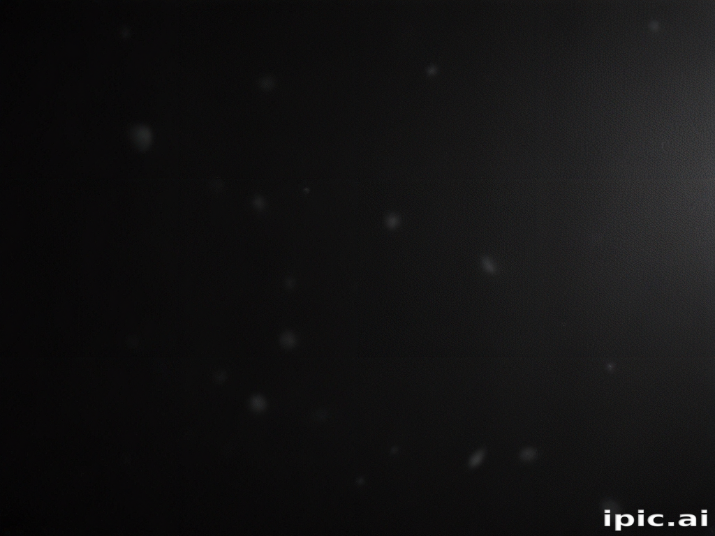Abstract Representation of Floating Particles Against a Dark Background