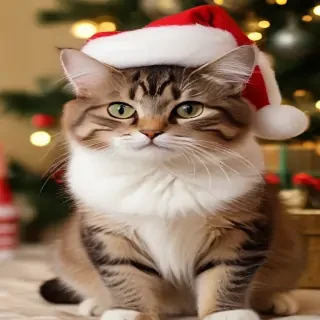 cat christmas wallpaper