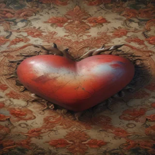 blurred heart