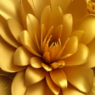 gold flower png