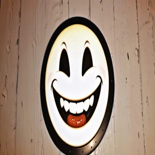 grinning