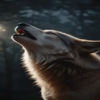 wolf howl png
