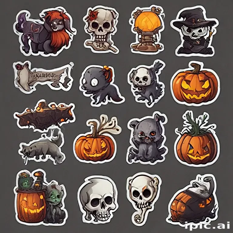 halloween stickers png