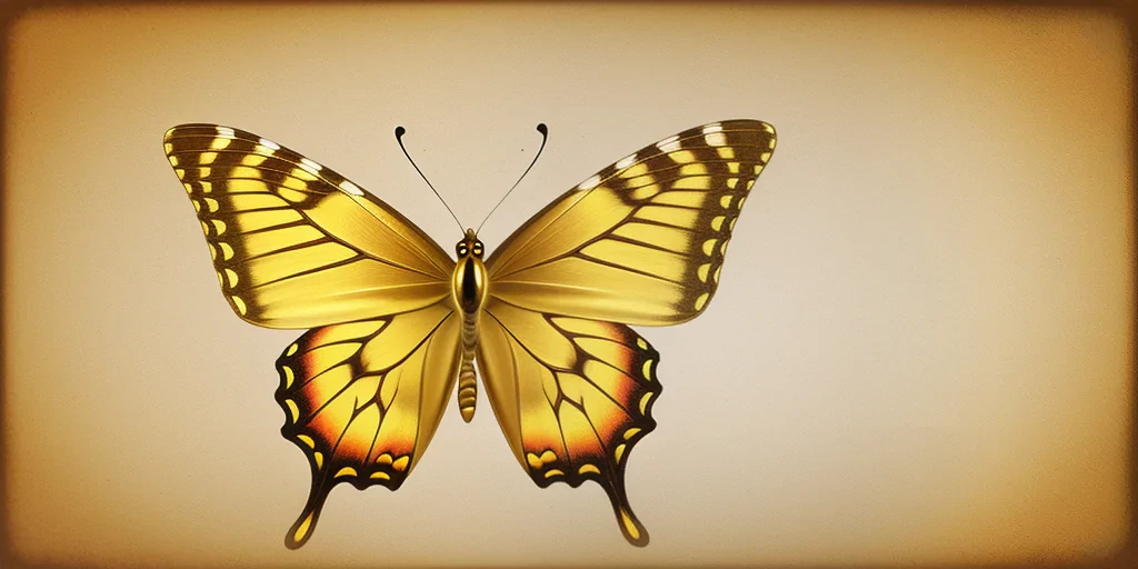 golden butterfly png